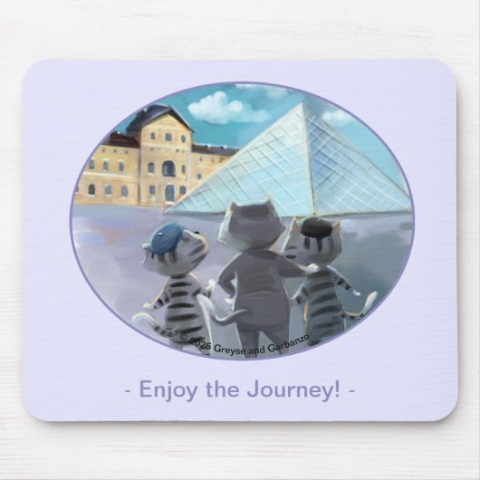 Louvre Mousepad - Geniet Muismat (Voorkant)