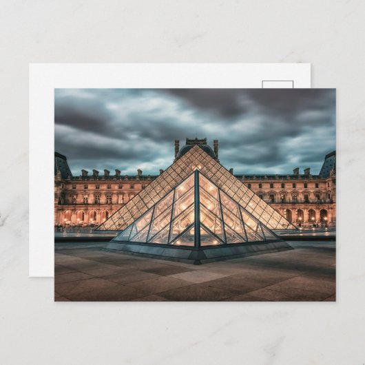 Louvre museum briefkaart (Voorkant / Achterkant)
