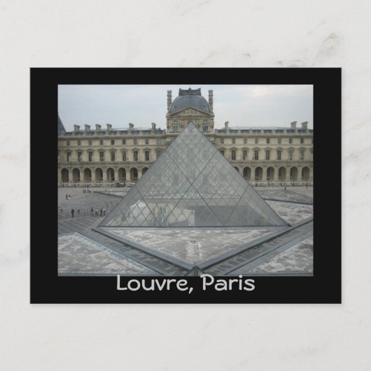 Louvre museum briefkaart (Voorkant)