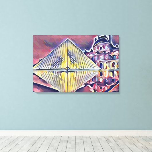 Louvre Museum Canvas Afdruk (Insitu (Houten vloer))