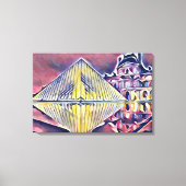 Louvre Museum Canvas Afdruk (Voorkant)