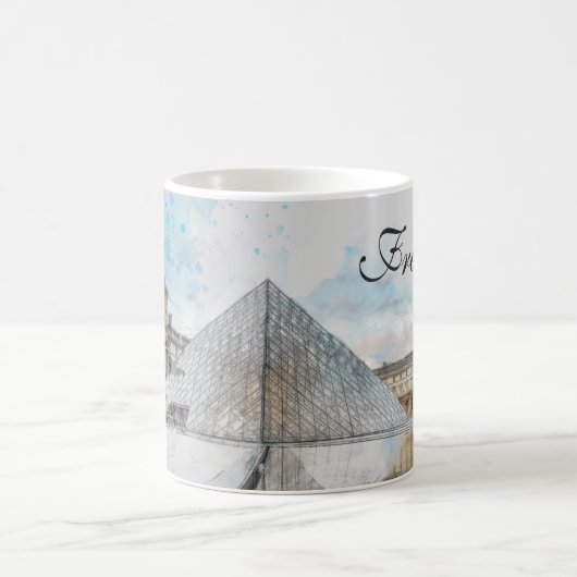 Louvre Museum Coffee Mok – Parijs Frankrijk (Center)