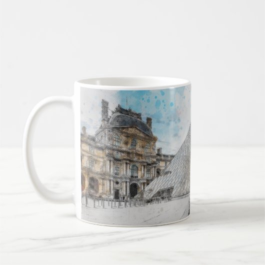 Louvre Museum Coffee Mok – Parijs Frankrijk (Links)