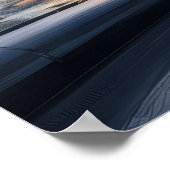 Louvre Museum Olieverfschilderij in daglicht Poster (Hoek)