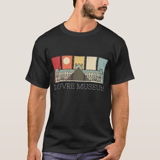 Louvre Museum Parijs Art T-shirt (Voorkant)