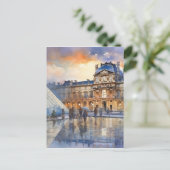 Louvre Museum Parijs Kunst Briefkaart (Staand voorkant)