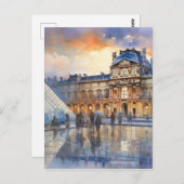 Louvre Museum Parijs Kunst Briefkaart (Voorkant / Achterkant)
