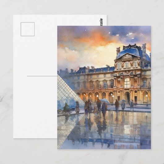 Louvre Museum Parijs Kunst Briefkaart (Voorkant / Achterkant)