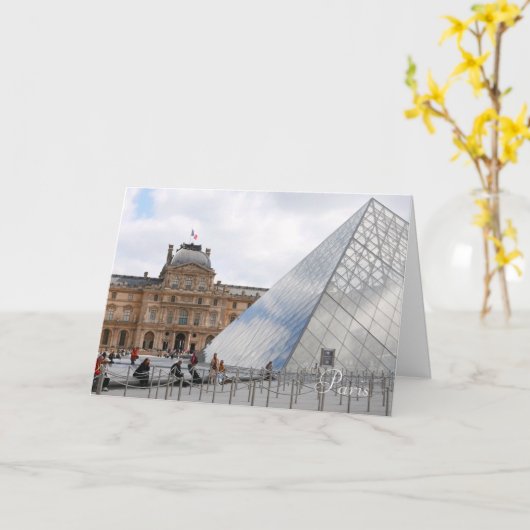 Louvre Museum Paris Kaart (Gele Bloem)