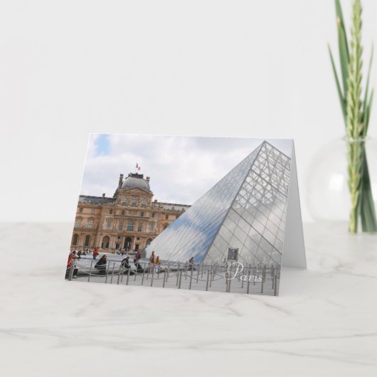 Louvre Museum Paris Kaart (Voorkant)