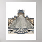 Louvre Museum Paris Pyramid Poster (Voorkant)