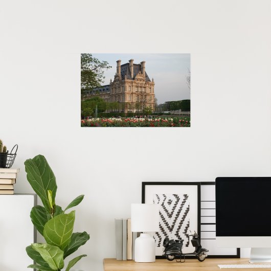Louvre Museum Poster (Thuiskantoor)