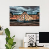 Louvre museum poster (Thuiskantoor)