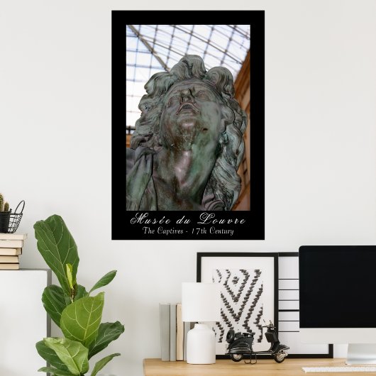 Louvre Museum "The Captives" Poster (Thuiskantoor)