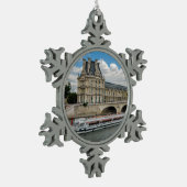 Louvre Museum Tin Sneeuwvlok Ornament (Links)