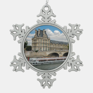 Louvre Museum Tin Sneeuwvlok Ornament