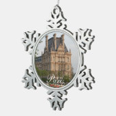 Louvre Museum Tin Sneeuwvlok Ornament (Rechts)