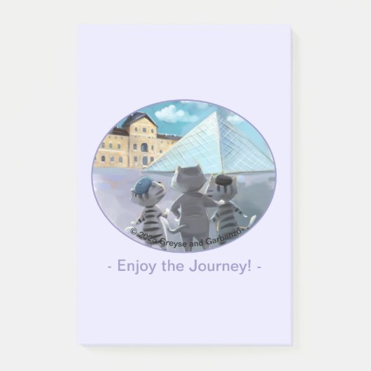 Louvre Notes 4 "x 6" - Geniet (Voorkant)