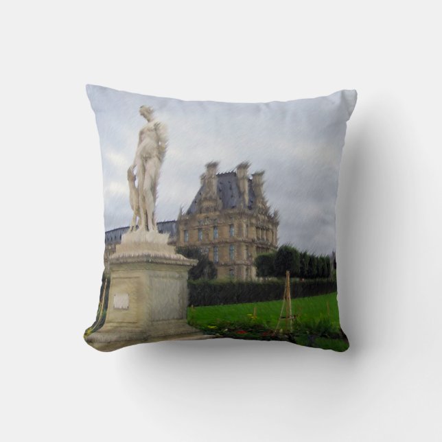 Louvre Oil Painted Pillow Kussen (Voorkant)