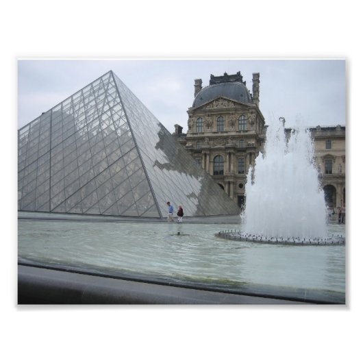 Louvre, Parijs Foto Afdruk (Voorkant)