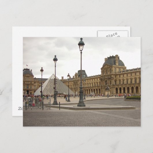 Louvre. Parijs, Frankrijk Briefkaart (Voorkant / Achterkant)