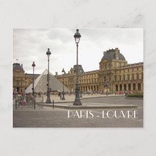 Louvre. Parijs, Frankrijk Briefkaart