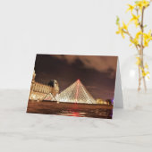 Louvre, Parijs, Frankrijk, landschapsfoto Kaart (Gele Bloem)