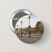 Louvre. Parijs, Frankrijk Ronde Button 5,7 Cm (Voorkant /achterkant)