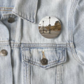 Louvre. Parijs, Frankrijk Ronde Button 5,7 Cm (In situ)