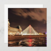 Louvre, Parijs, Frankrijk, schilderachtig foto; (Voorkant / Achterkant)