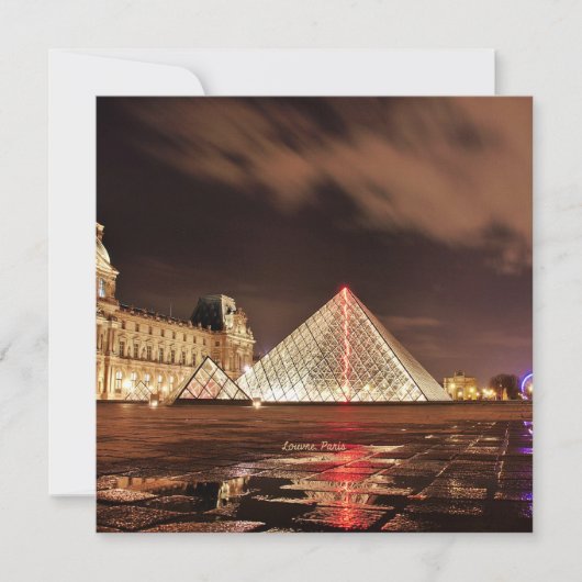 Louvre, Parijs, Frankrijk, schilderachtig foto; (Voorkant)