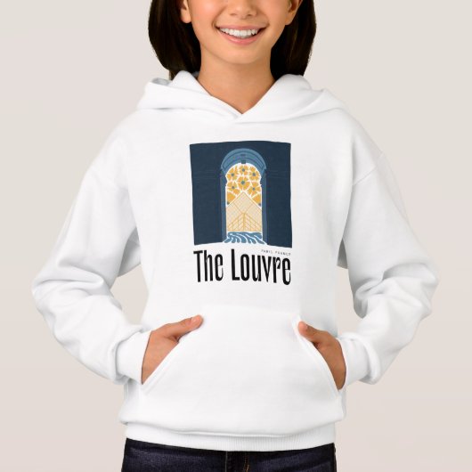 Louvre Paris France abstracte reizen bloemsierkuns (Voorkant)