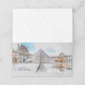 Louvre Paris, Frankrijk Plaatskaartje (Buitenkant ongevouwen)