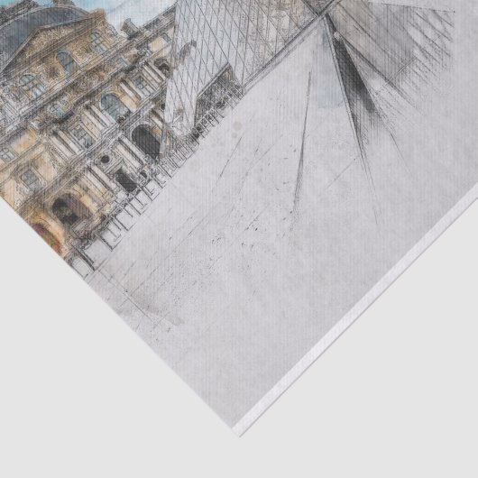 Louvre Paris, Frankrijk Tissuepapier (Detail)