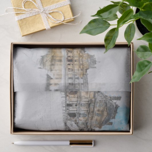 Louvre Paris, Frankrijk Tissuepapier (Geschenk)