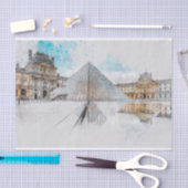 Louvre Paris, Frankrijk Tissuepapier (Craft)