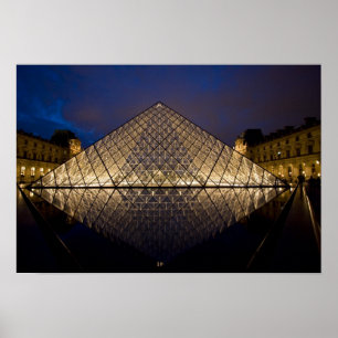 Louvre Piramide door architect I.M. Pei bij Poster