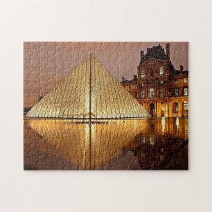 Louvre piramide Parijs museum Legpuzzel