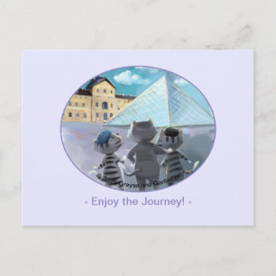 Louvre Post Kaart - Happy (optionele envelop)