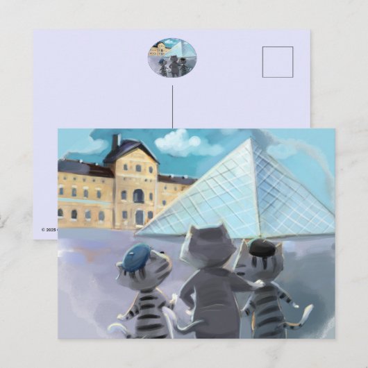 Louvre Post Kaart (optionele envelop) (Voorkant / Achterkant)