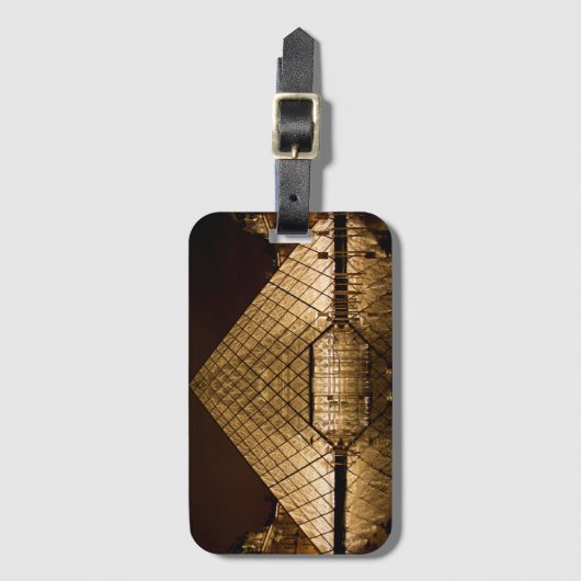 Louvre Pyramid Bagagelabel (Voorkant (verticaal))