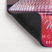 Louvre Pyramid, DIY-naam & Monogram Extra-tekst Vs Muismat (Hoek)