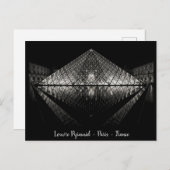 Louvre Pyramid, Parijs, Frankrijk Briefkaart (Voorkant / Achterkant)