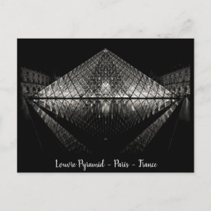 Louvre Pyramid, Parijs, Frankrijk Briefkaart