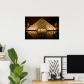 Louvre Pyramid Poster (Thuiskantoor)