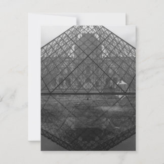 Louvre Pyramid Reflection, Parijs Briefkaart