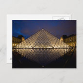 Louvre Pyramid van architect I.M. Pei bij Briefkaart (Voorkant / Achterkant)