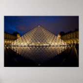 Louvre Pyramid van architect I.M. Pei bij Poster (Voorkant)