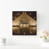 Louvre Pyramids Vierkante Klok (Huis)