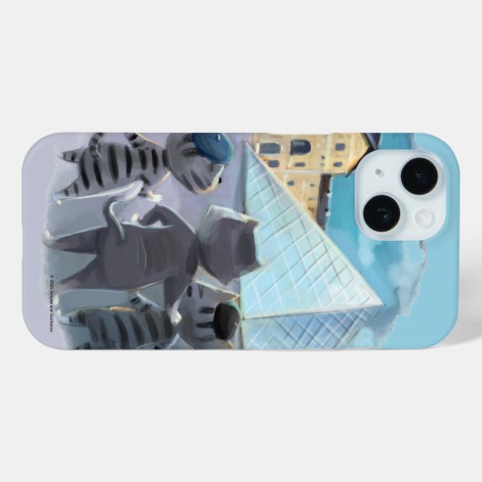 Louvre telefoonhoesje (diverse) Case-Mate iPhone case (Achterkant (horizontaal))